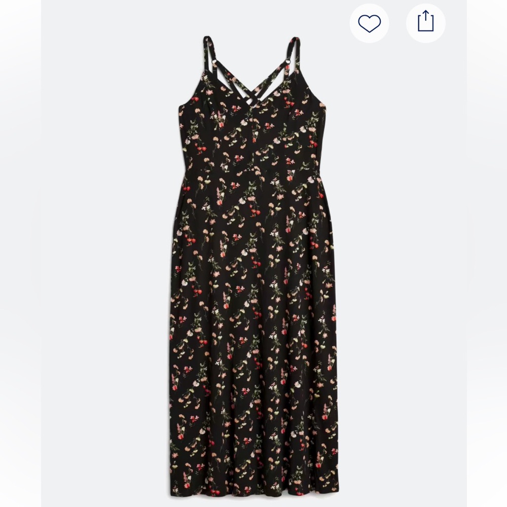 Chic Black Floral Maxi Dress